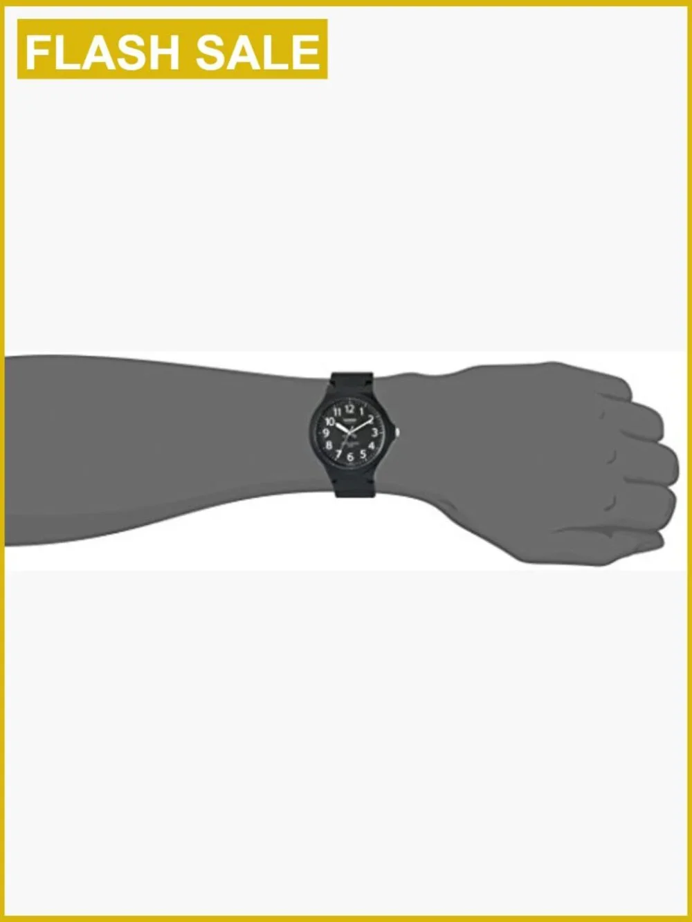 Men's Quartz Analog Watch with Large Dial, Water Resistant, 3-Year Battery